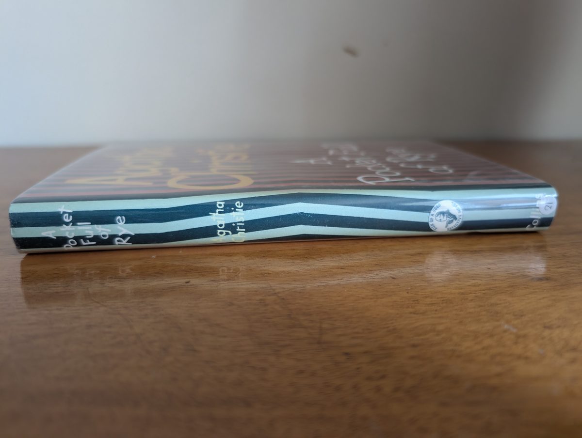 Spine of A Pocket Full of Rye by Agatha Christie