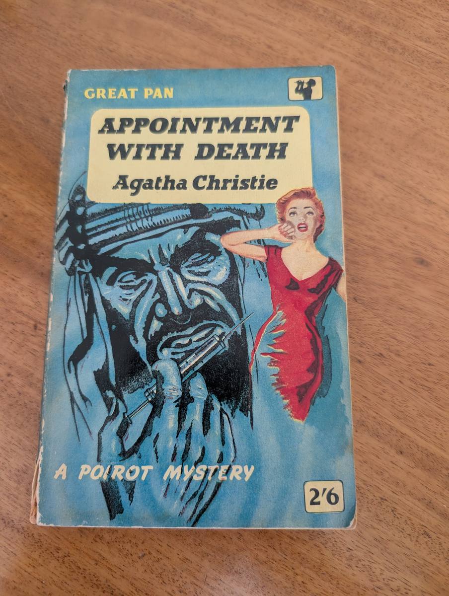 Front cover of Appointment With Death by Agatha Christie, Pan Books 1959 paperback