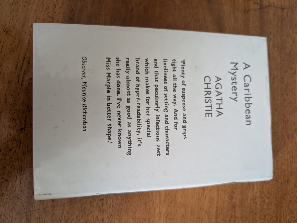 Back cover of At Bertram's Hotel by Agatha Christie