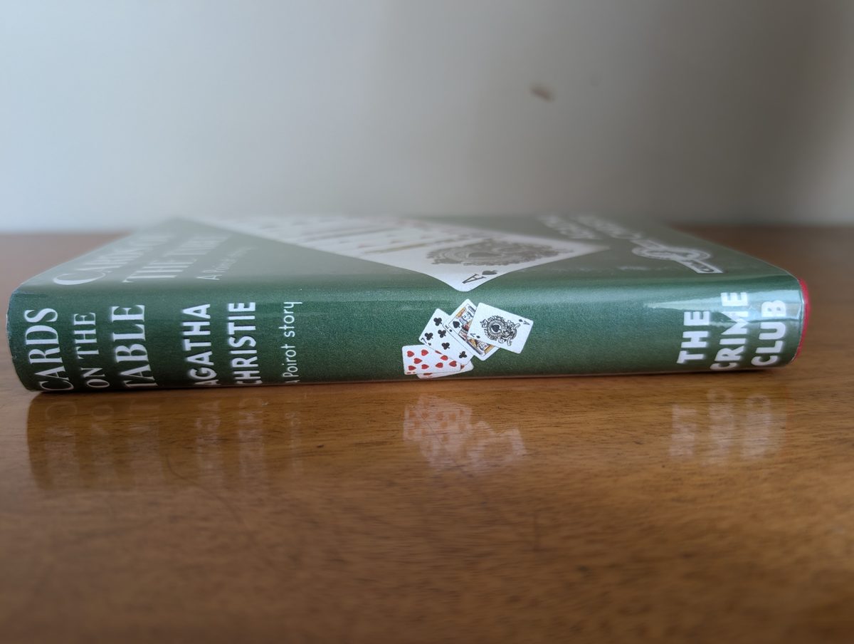 Spine of Cards on the Table by Agatha Christie