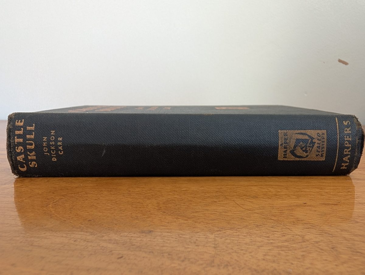 Spine of Castle Skull - Harper & Brothers 1931 first edition
