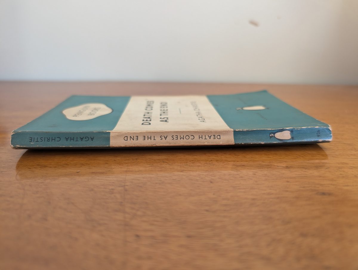 Spine of Death Comes as the End by Agatha Christie