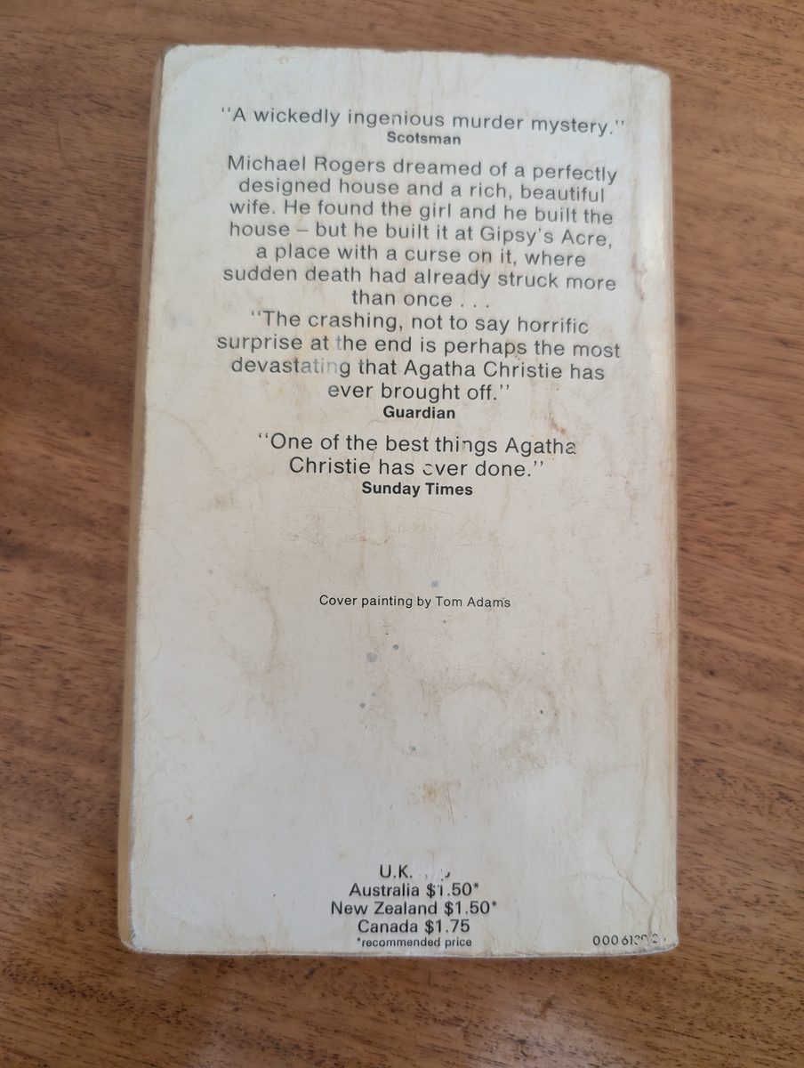 Back cover of Endless Night by Agatha Christie