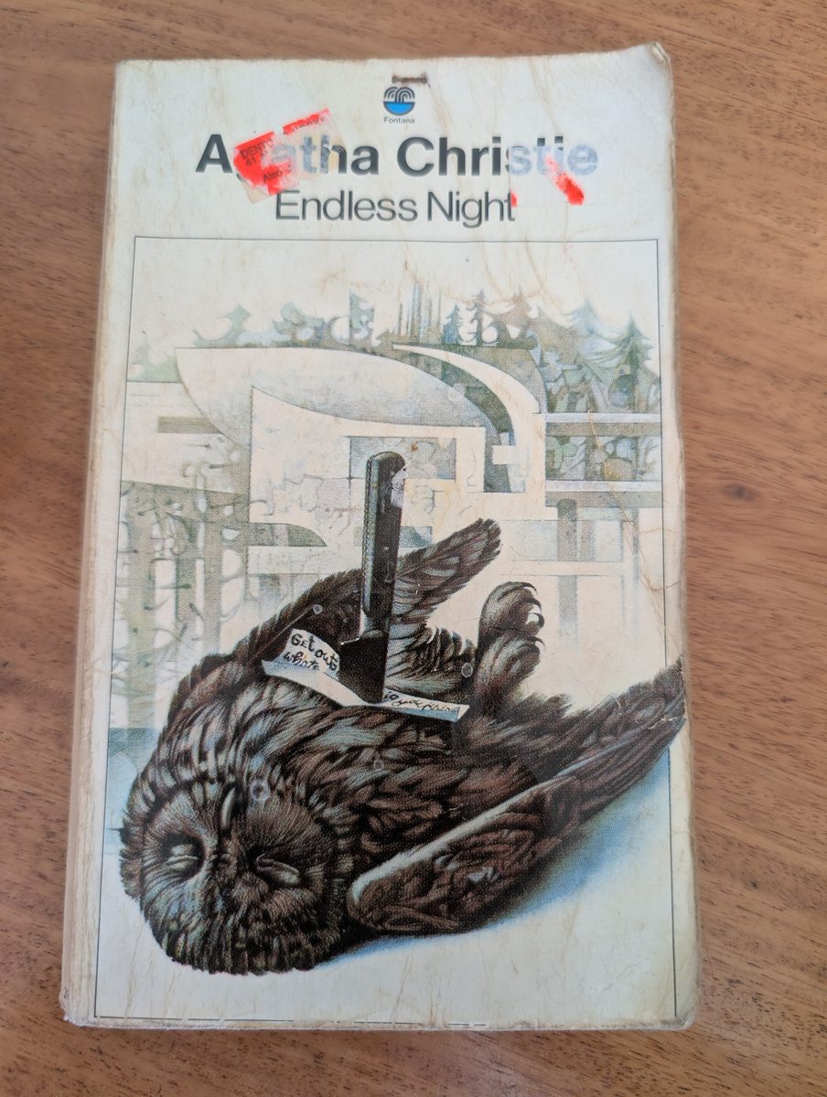 Front cover of Endless Night by Agatha Christie, Fontana 1975 paperback