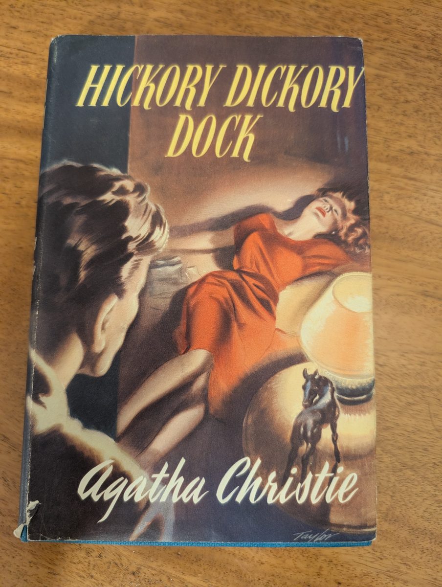 Front cover of Hickory Dickory Dock - Collins Book Club hardback 1956