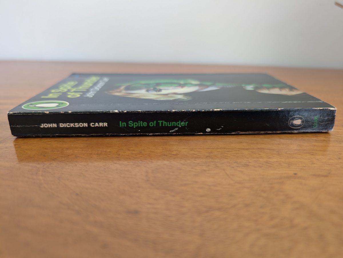 Spine of In Spite of Thunder - Penguin 1966 paperback