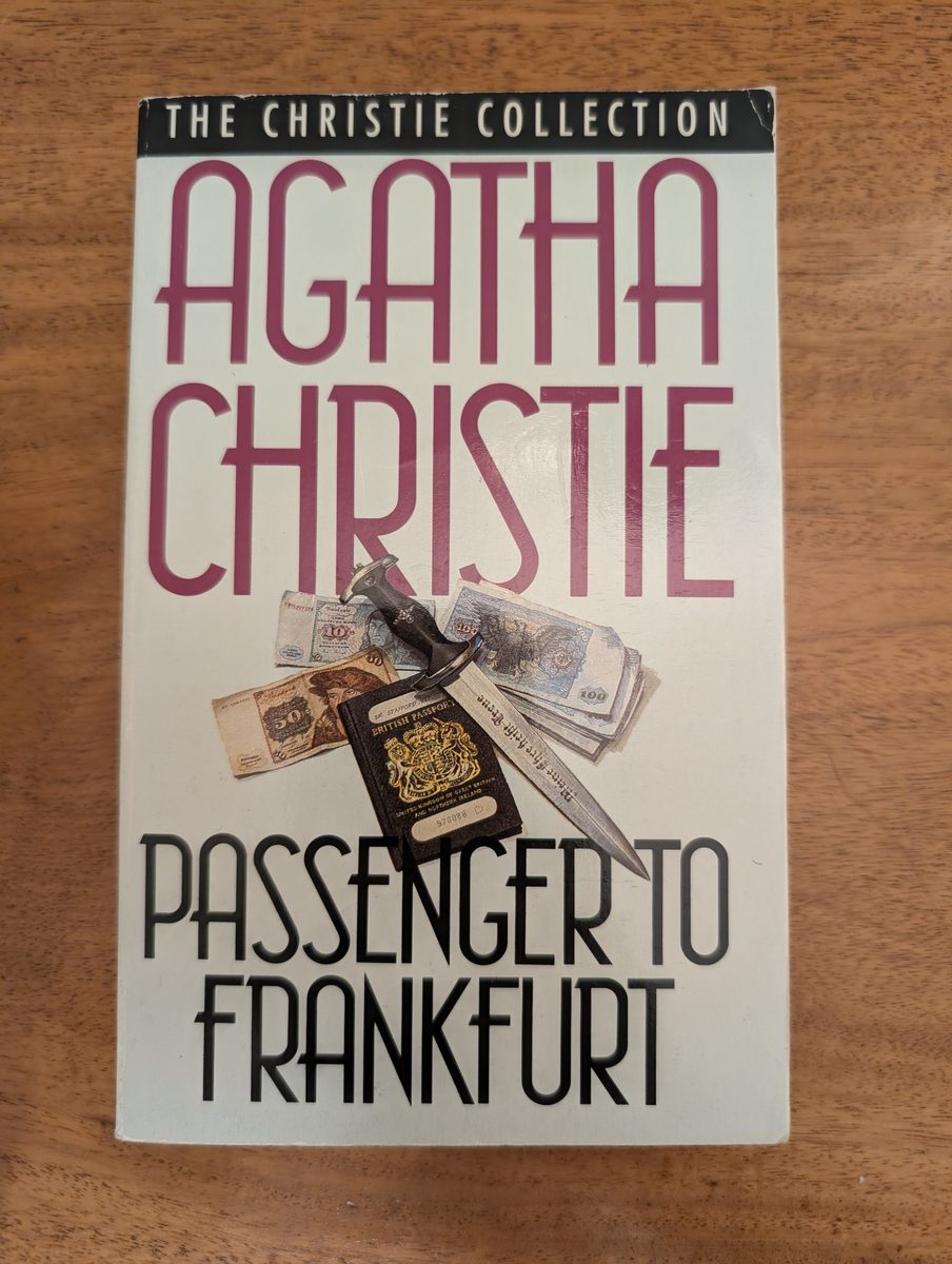 Front cover of Passenger to Frankfurt - Fontana Christie Collection paperback
