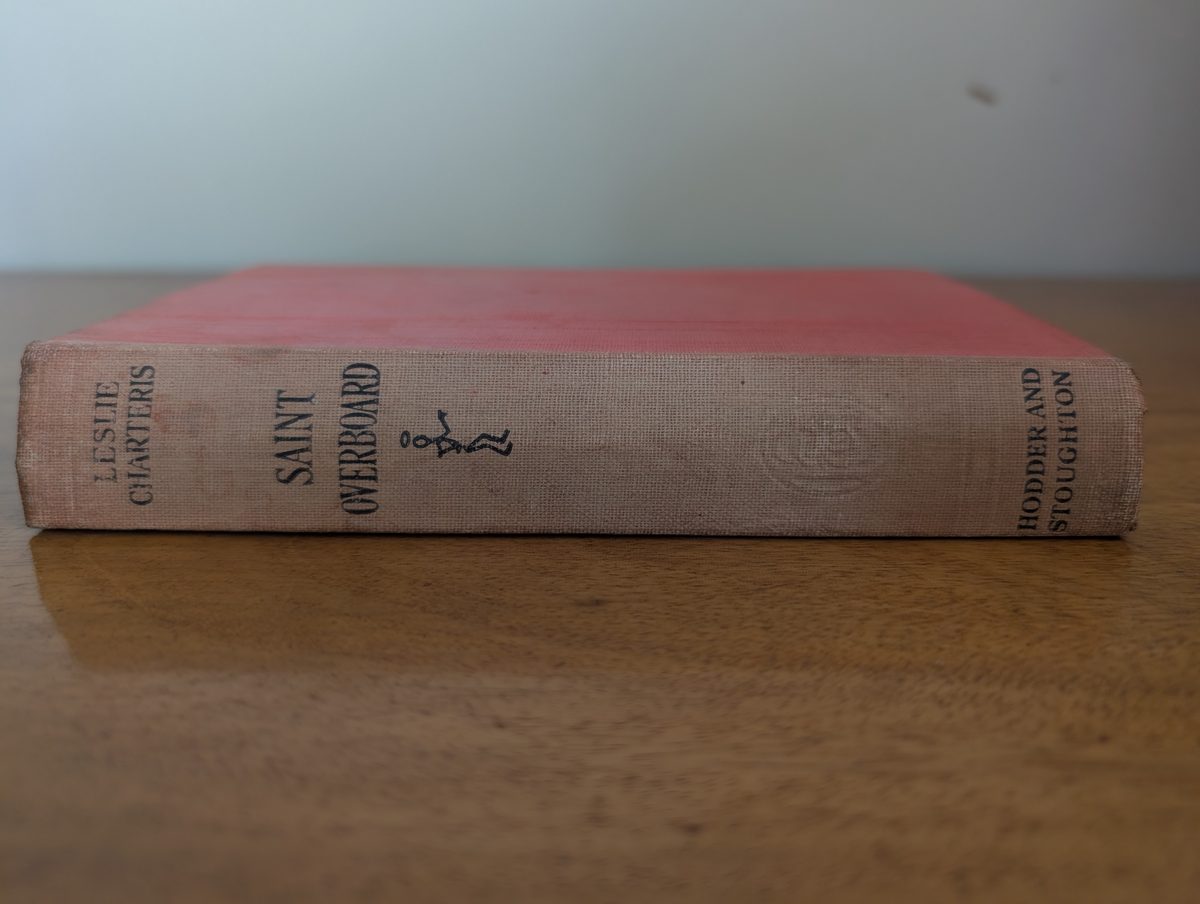 Spine of Saint Overboard by Leslie Charteris