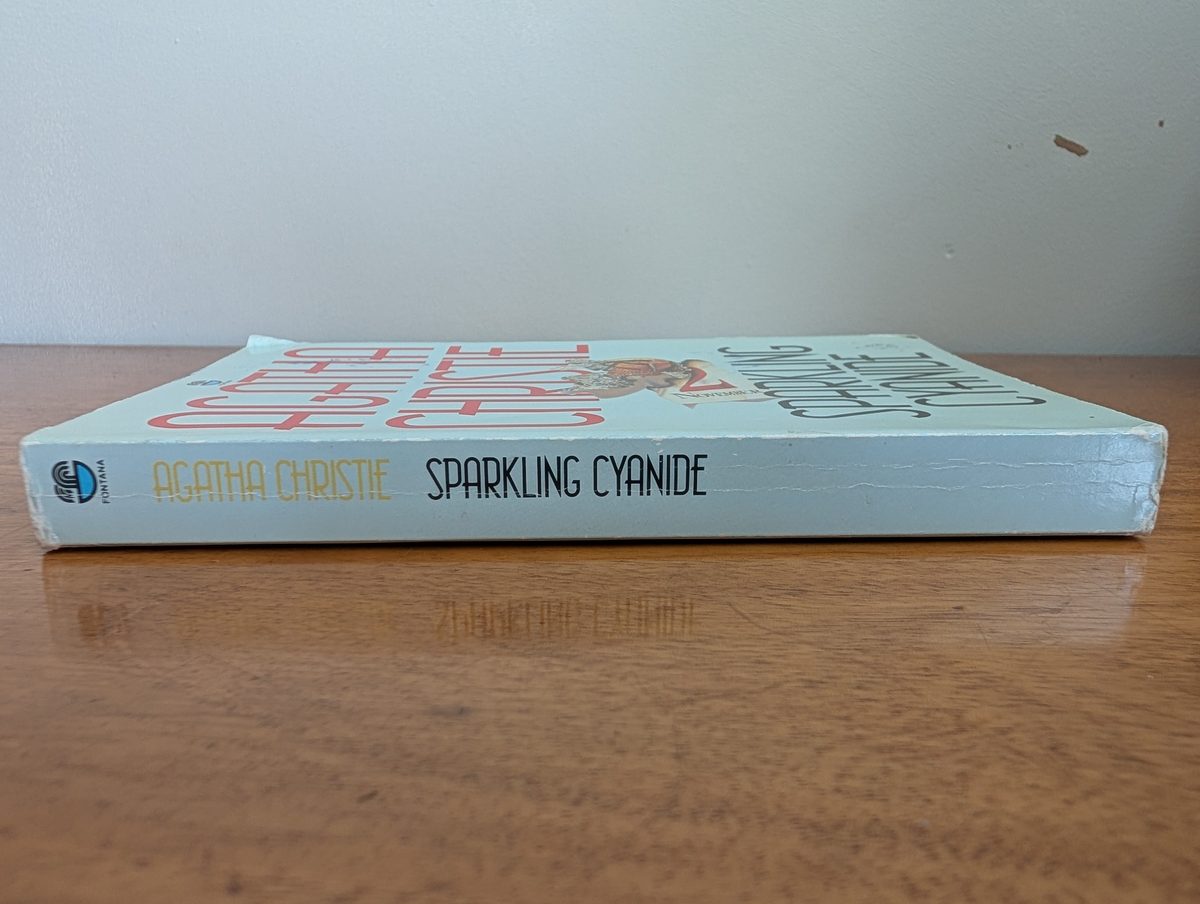 Spine of Sparkling Cyanide - Fontana 1990 paperback