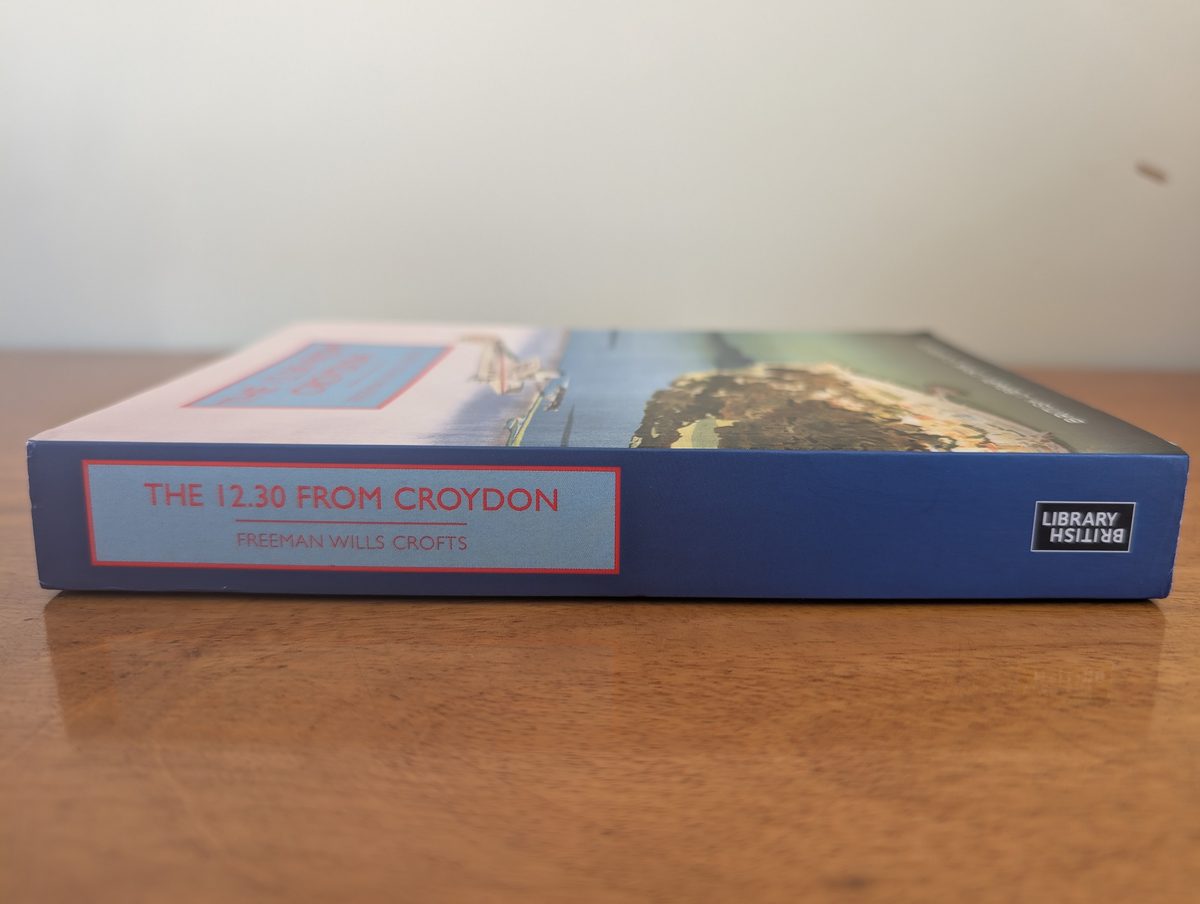 Spine of The 12.30 From Croydon - British Library Crime Classics 2016 paperback