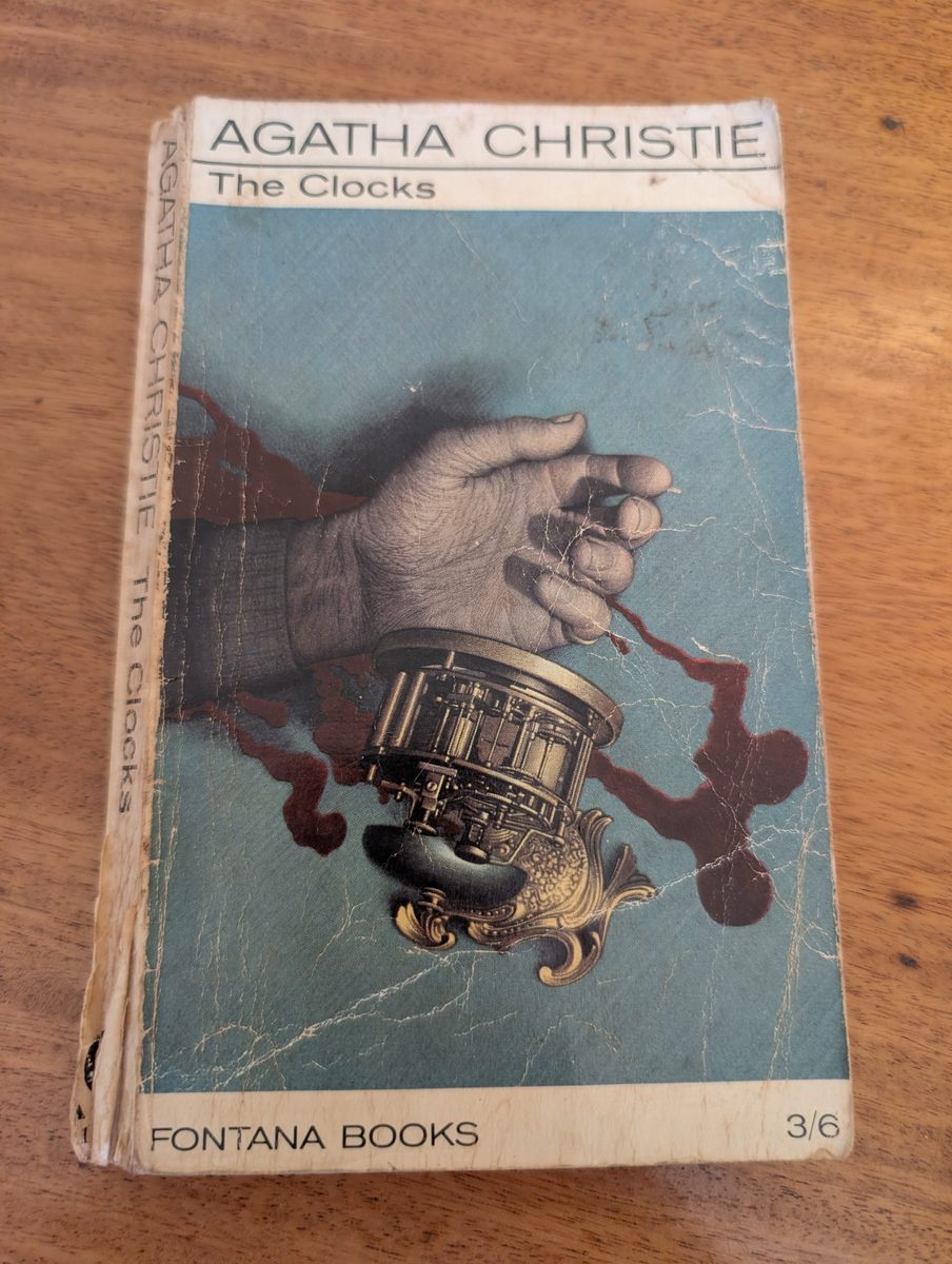 Front cover of The Clocks by Agatha Christie, Fontana 1963 paperback