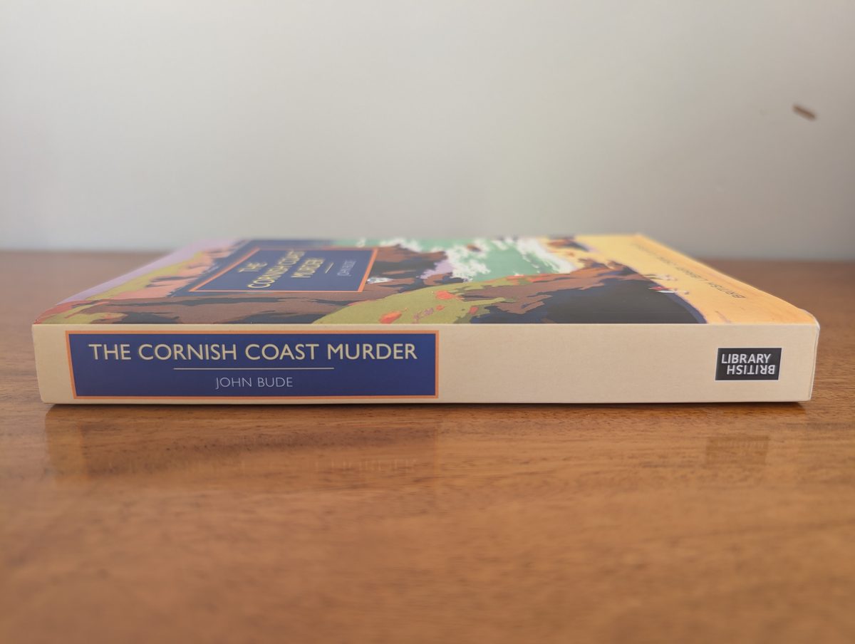 Spine of The Cornish Coast Murder - British Library Crime Classics 2014 paperback