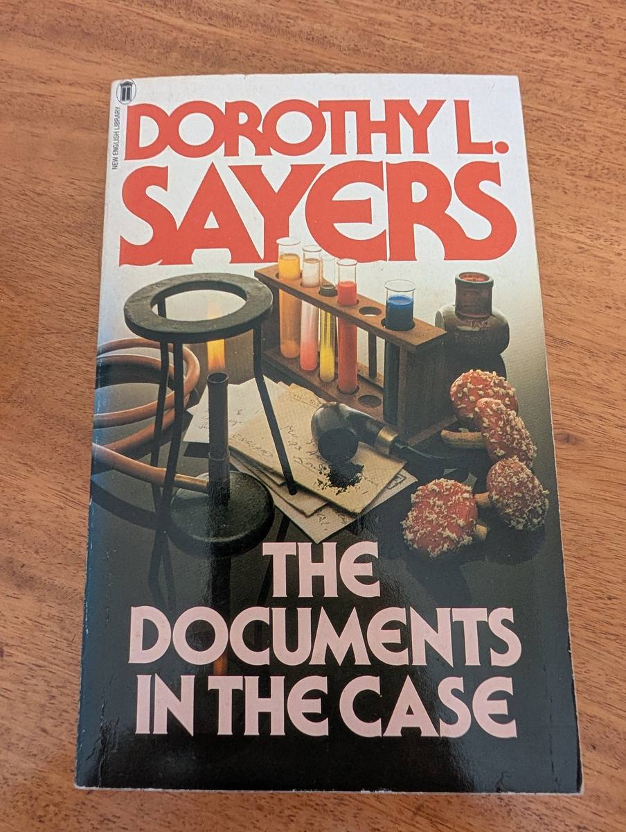 Front cover of The Documents in the Case by Dorothy L. Sayers, Hodder & Stoughton 1986 paperback
