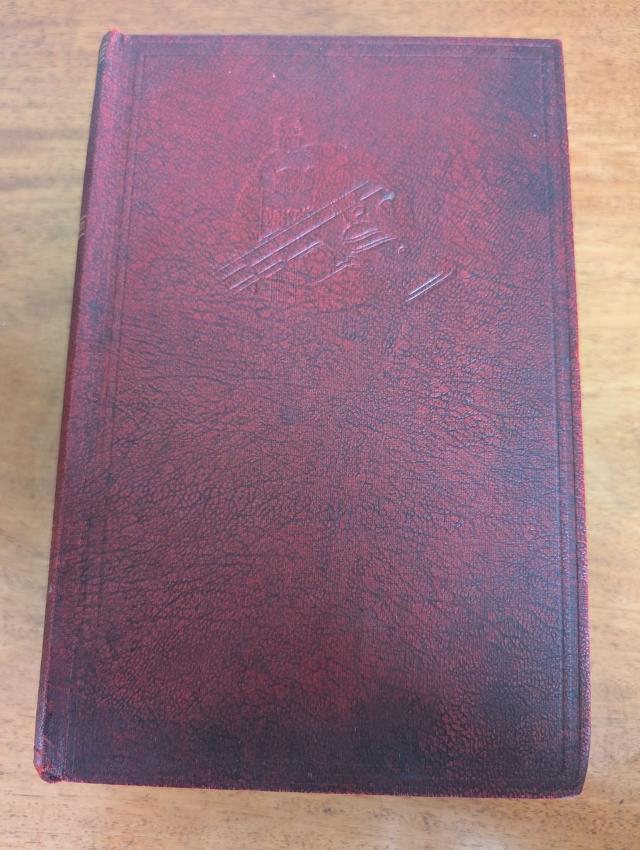 Front board of The Fifty Most Amazing Crimes of the Last 100 Years, Odhams 1936 hardback