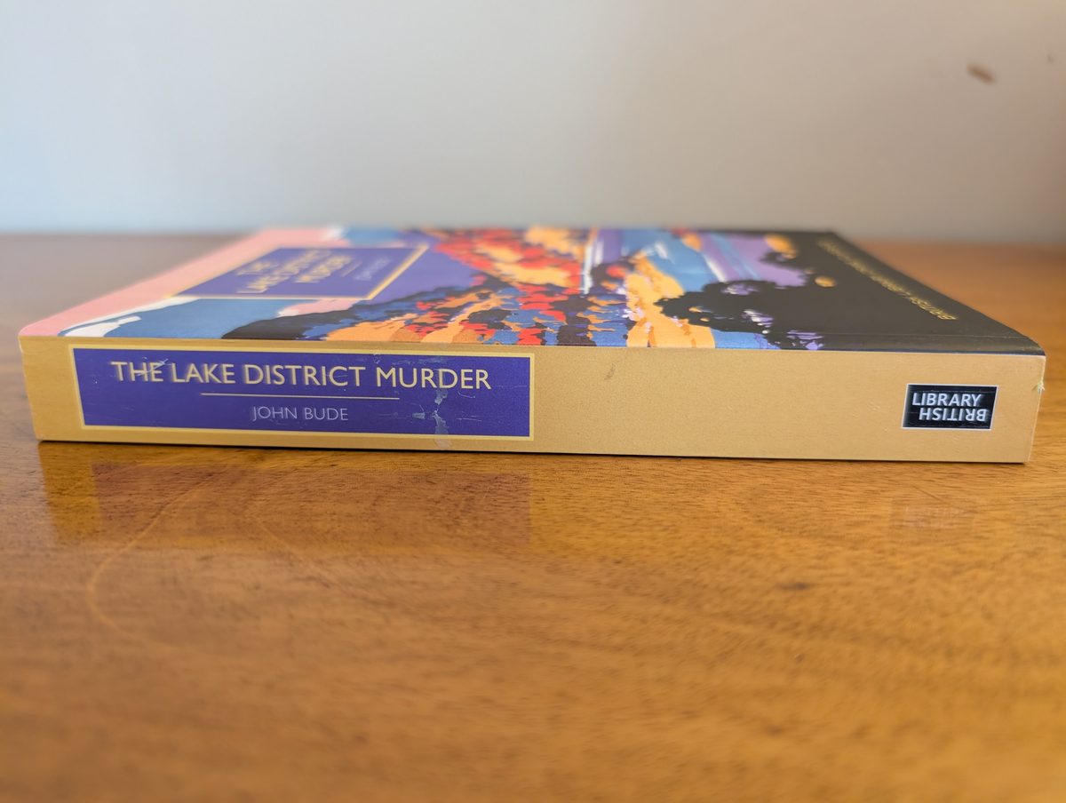 Spine of The Lake District Murder - British Library Crime Classics 2014 paperback