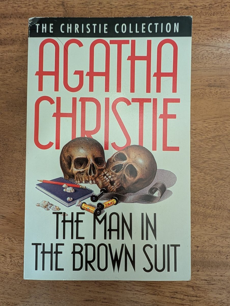 Front cover of The Man in the Brown Suit - Fontana Christie Collection paperback 1990