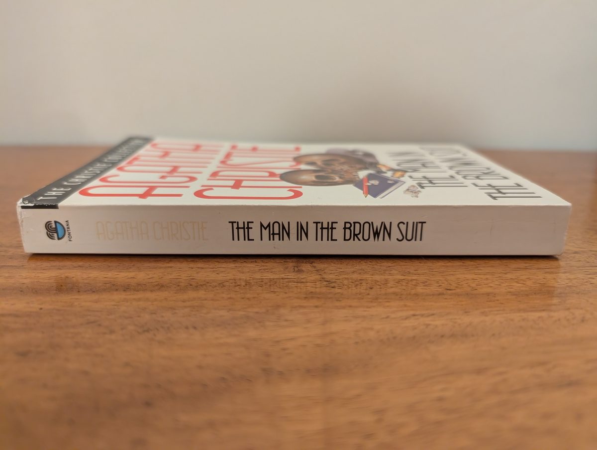 Spine of The Man in the Brown Suit - Fontana Christie Collection paperback 1990