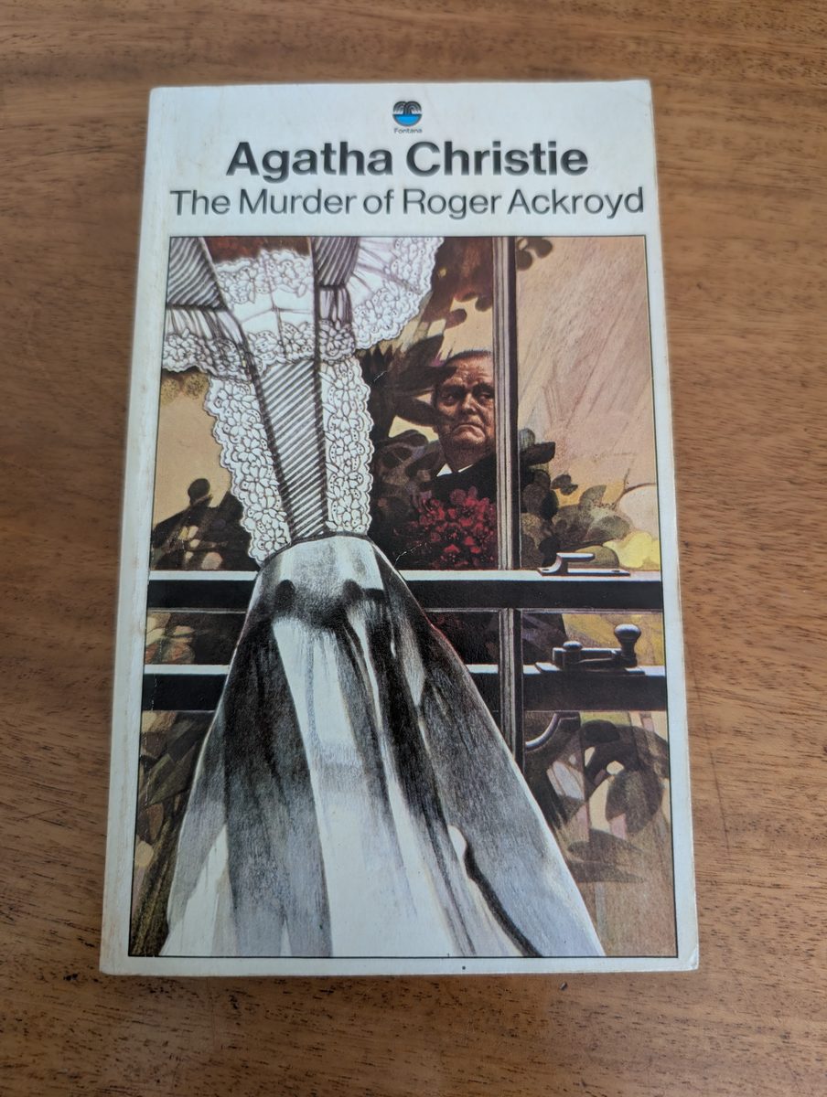 Front cover of The Murder of Roger Ackroyd - Fontana 1976 paperback, 15th impression