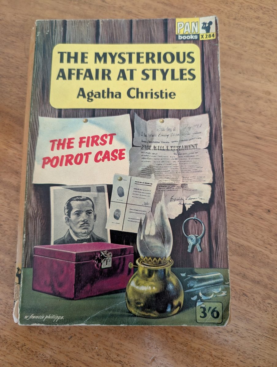 Front cover of The Mysterious Affair at Styles by Agatha Christie, Pan Books 1963 paperback