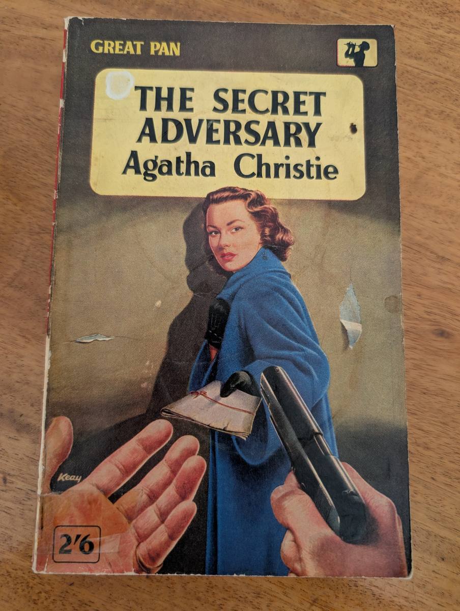Front cover of The Secret Adversary by Agatha Christie, Pan Books 1960 paperback