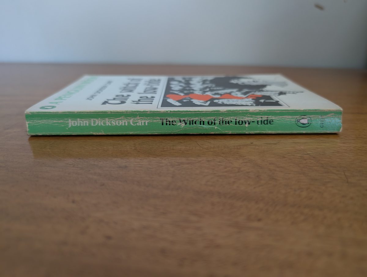 Spine of The Witch of the Low Tide - Penguin 1968 paperback, showing some creasing