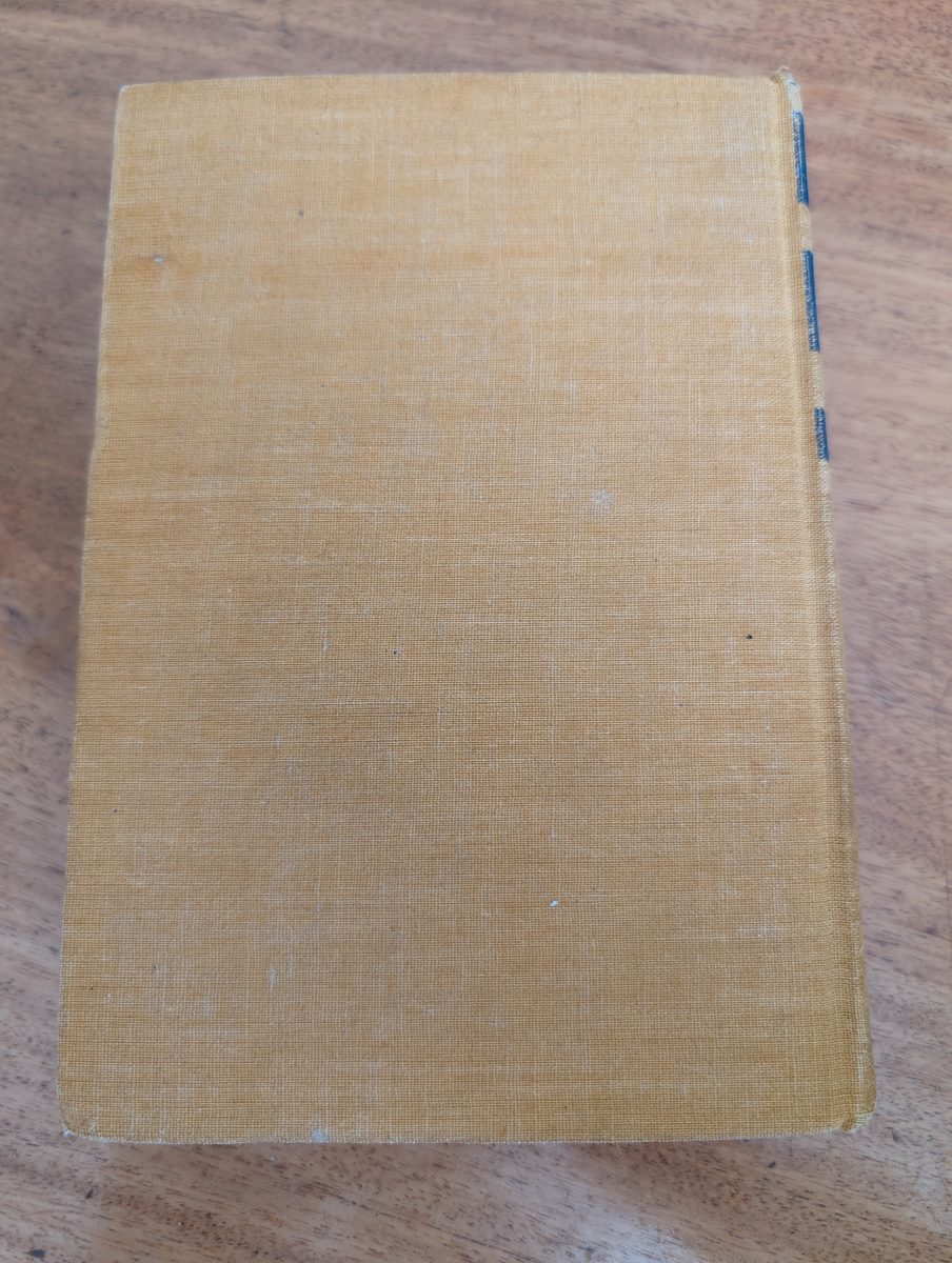 Back board of To Wake the Dead - Grosset & Dunlap 1938 hardback