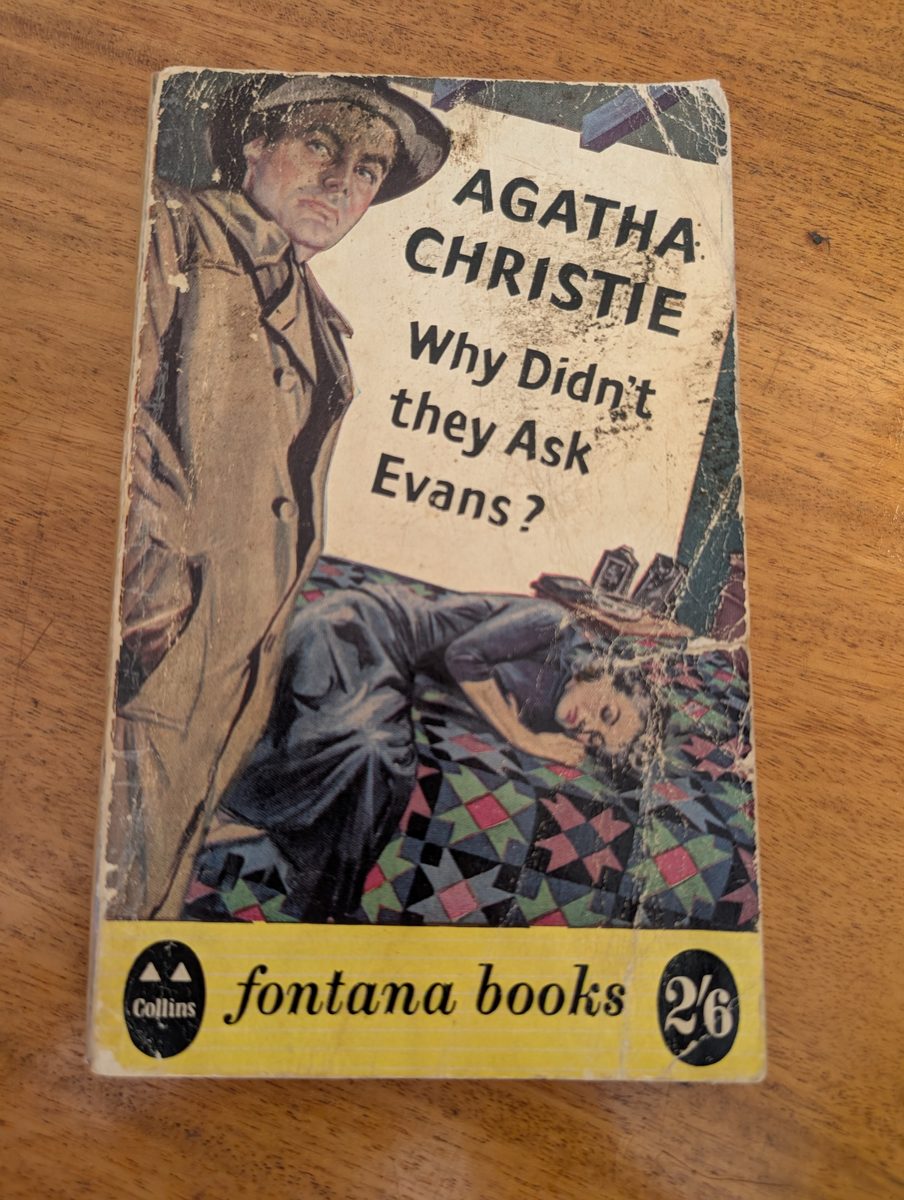 Front cover of Why Didn't They Ask Evans? by Agatha Christie, Collins 1959 paperback